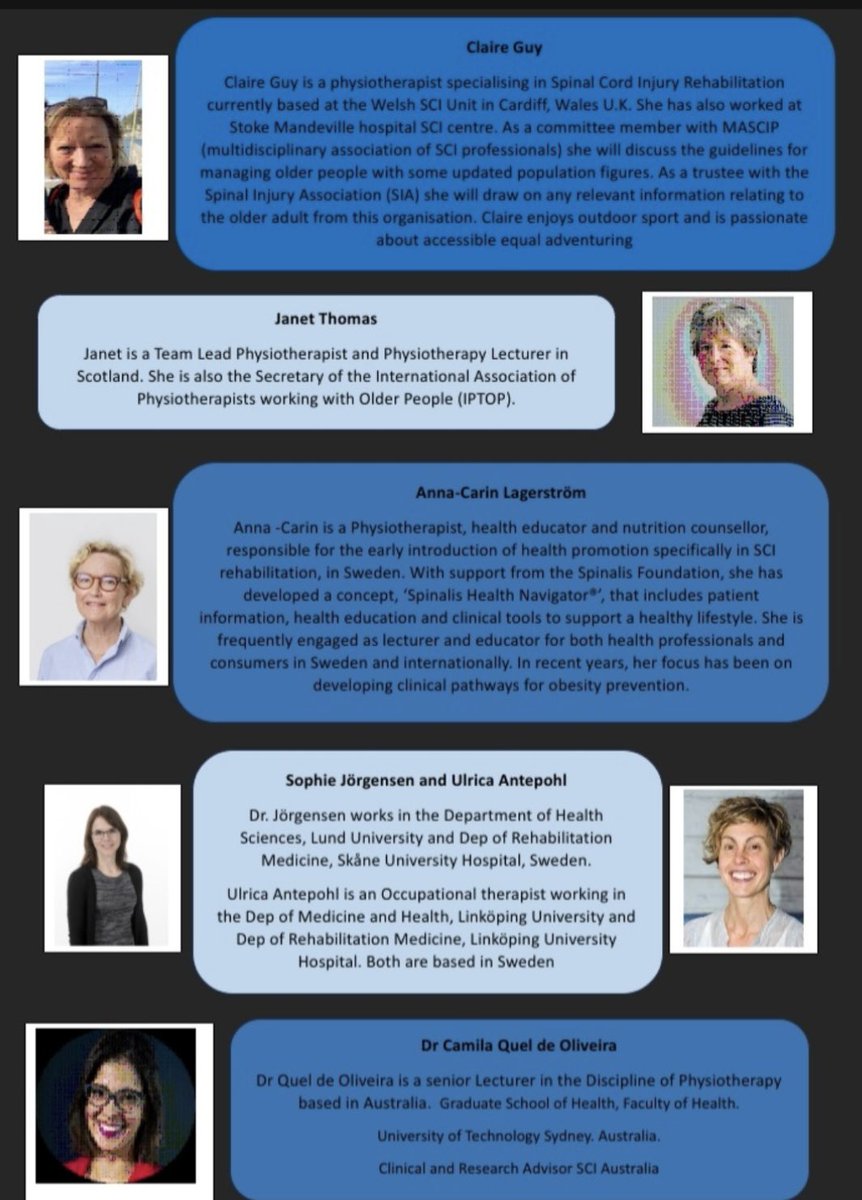 Join us this evening for our Webinar with <a href="/ISCoSmeetings/">ISCoS Meetings</a> SCI-PT group on 'Aging in Spinal Cord Injury' with some fantastic speakers. Link below to join &amp; recording. #GlobalPT #Spinalcordinjury #SCIrehab