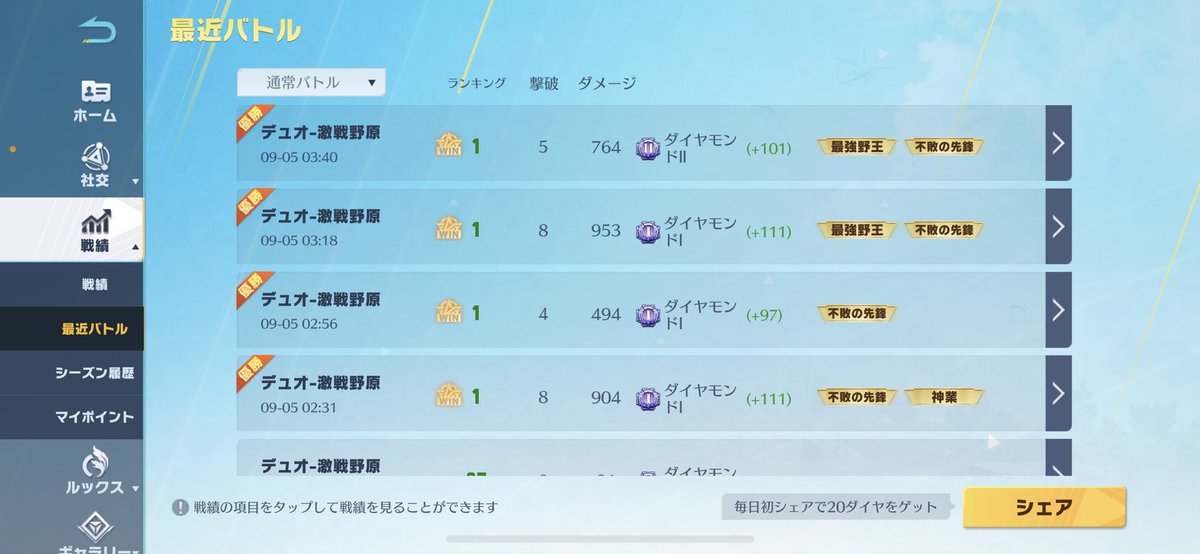 MoZGaming01's tweet photo. 深夜帯デュオ4連ドン(^^)
@Hone_1021 
#荒野行動クラメン募集
#荒野行動フレンド募集中 https://t.co/BQKoYp3QCK