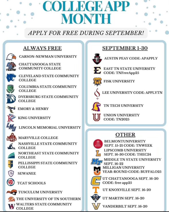 Class of 2025 ~ College FREE Application Month is here!
