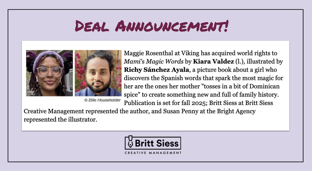 There's magic in the air!✨We are thrilled to announce that Mami's Magic Words by <a href="/dezinpub/">Kiara Valdez 🍉❗RT & Updates Only❗️</a> is set to publish fall 2025!