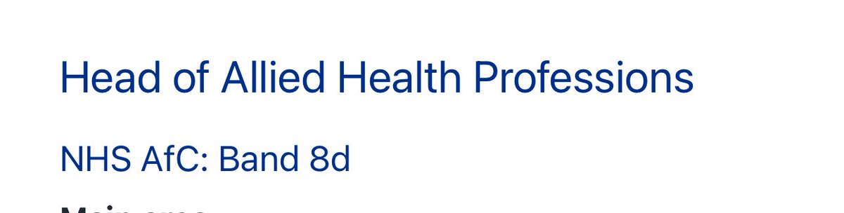 Suzanne Rastrick (@suzannerastrick) on Twitter photo π¨#AHP strategic leadership opportunity β¦.to work with fabulous Deputy CAHPO <a href="/BeverleyHarden/">Beverley Harden FCSP</a>
π Head of #AHPs <a href="/NHSE_WTE/">NHS England Workforce, Training and Education</a>
π·Salary AfC Band 8d
πF/T 37.5hrs p.w., permanent
β° 18.09.24
πdetails here π england.nhs.uk/about/working-β¦
<a href="/WeAHPs/">WeAHPs π</a> π¨#AHP strategic leadership opportunity β¦.to work with fabulous Deputy CAHPO <a href="/BeverleyHarden/">Beverley Harden FCSP</a>
π Head of #AHPs <a href="/NHSE_WTE/">NHS England Workforce, Training and Education</a>
π·Salary AfC Band 8d
πF/T 37.5hrs p.w., permanent
β° 18.09.24
πdetails here π england.nhs.uk/about/working-β¦
<a href="/WeAHPs/">WeAHPs π</a>