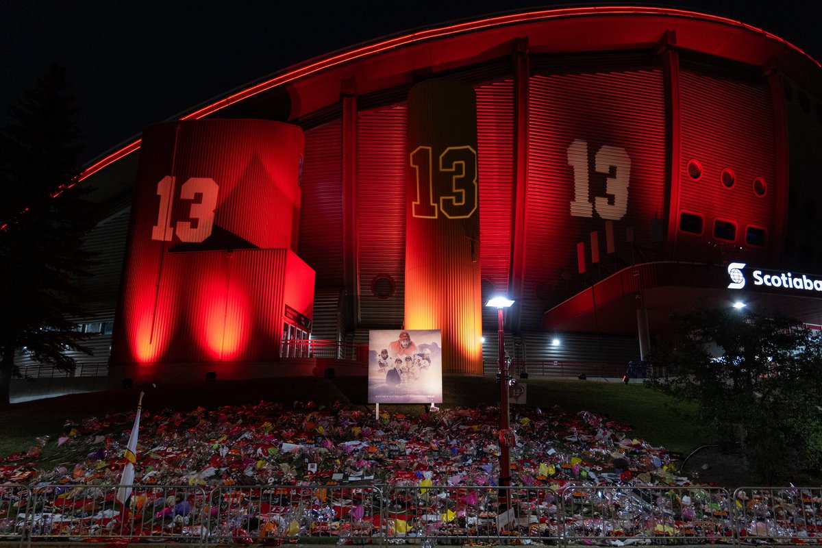 The Saddledome has #13 on the outside of the building. Photo by <a href="/MKingGlobal/">Michael King</a>.