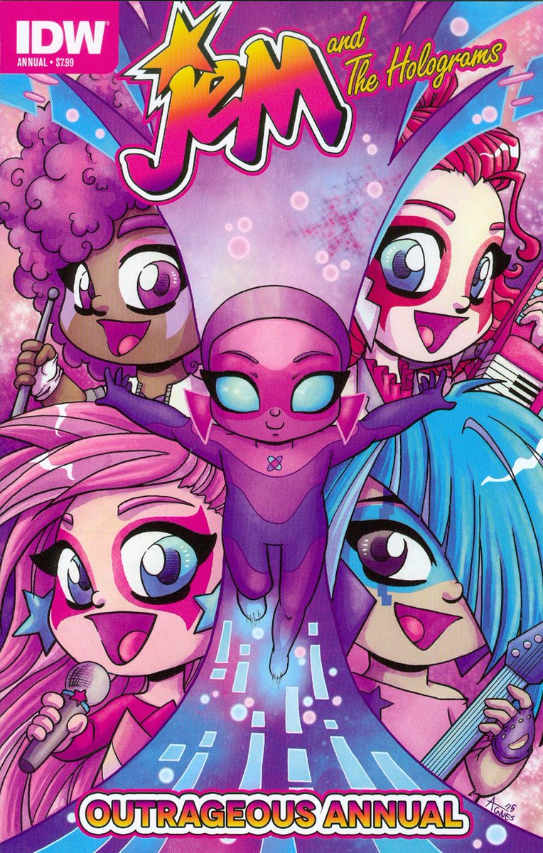 AgnesGarbowska's tweet photo. our art is a reflection of your soul. Share it with the world. 🎨❤️

My cover for the Jem and the Holograms comic.

#ArtReflection #CreativeExpression #ShareYourArt https://t.co/O6vQcIgkzJ