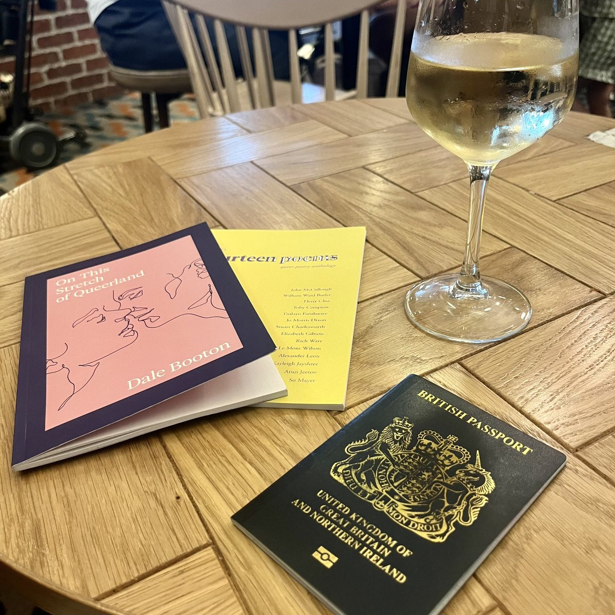 Adam Panichi (@adam_panichi) on Twitter photo Had a blast reading at last night’s launch for Fourteen Poems 🏳️🌈
A real pleasure sharing the stage (corner of the room) and green room (cleaning cupboard) with <a href="/opraykt/">⛅️ katie o’pray</a> <a href="/MrLEaves/">Laurie Eaves</a> <a href="/WritesStanley/">Stanley Iyanu</a> @billie_poet and Em Pritchard.
Thanks <a href="/fourteenpoems/">fourteenpoems</a> 💙 Had a blast reading at last night’s launch for Fourteen Poems 🏳️🌈
A real pleasure sharing the stage (corner of the room) and green room (cleaning cupboard) with <a href="/opraykt/">⛅️ katie o’pray</a> <a href="/MrLEaves/">Laurie Eaves</a> <a href="/WritesStanley/">Stanley Iyanu</a> @billie_poet and Em Pritchard.
Thanks <a href="/fourteenpoems/">fourteenpoems</a> 💙
