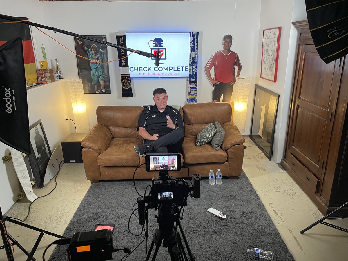 check_complete's tweet image. Back in the studio to film...season 3 is upon us. Looking forward to connecting with you, the referees, and putting out informational and relevant content. 
@PROreferees @KSRefereePro @OSI_Page2 @capellisport @NFHS_Org @KSYouthSoccer