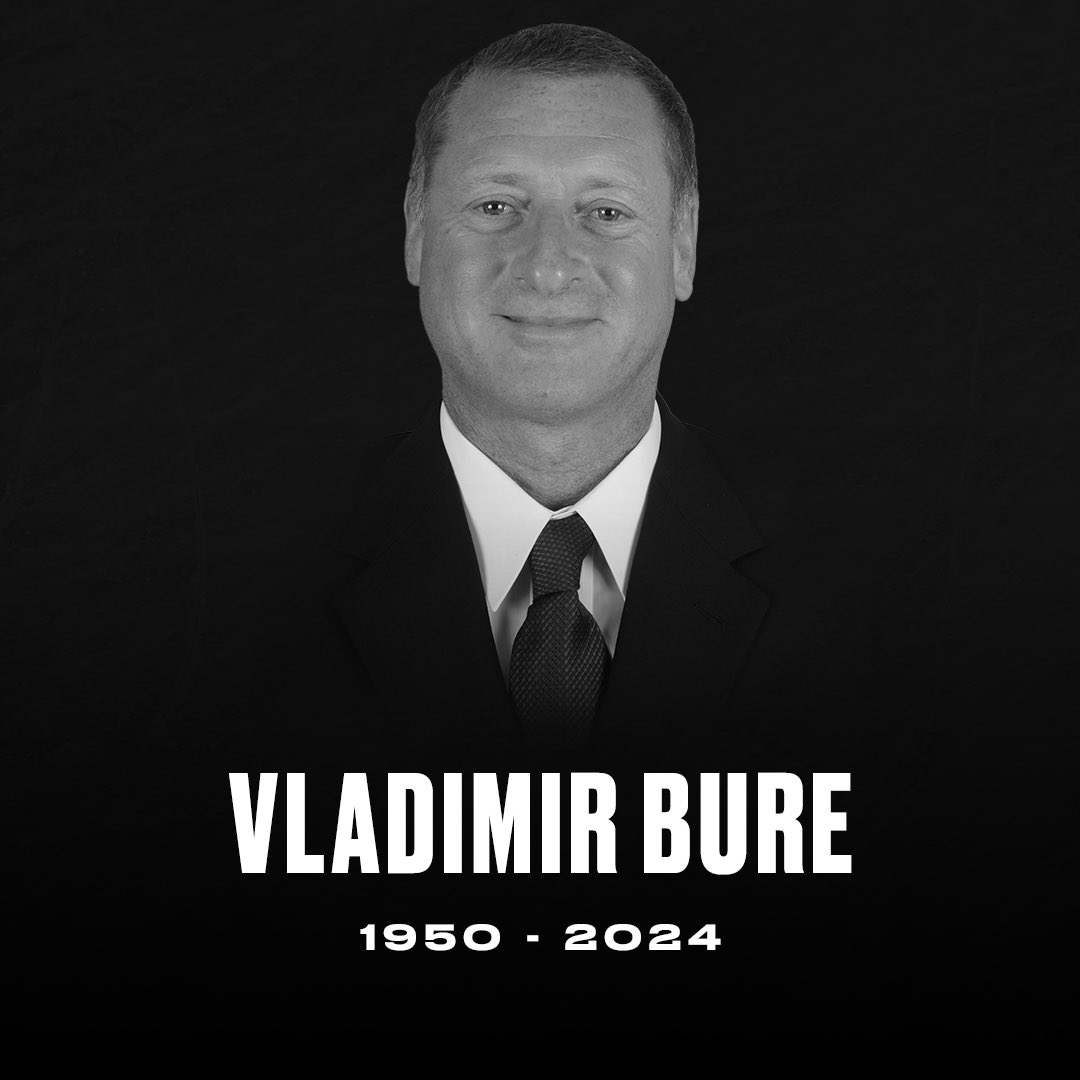 NJDevils's tweet photo. The Devils organization is saddened to learn of the passing of Vladimir Bure, who spent over a decade with the organization.

A former Olympic medalist in swimming, he became a pioneer in the field of athlete training for thirty years. He served as Fitness Consultant for New Jersey from 1999-2010, and had his name engraved on the Stanley Cup in 2000 and 2003.

Our thoughts go out to his family and friends at this time.