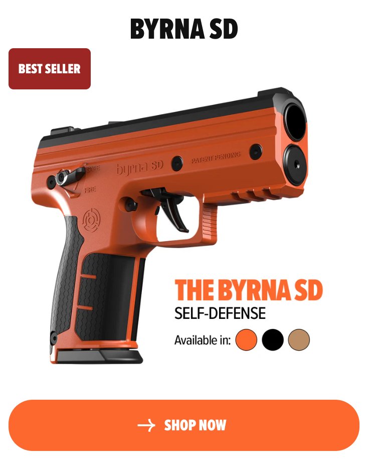 stocks102's tweet photo. I just bought stock in $BYRN Byrna.  A US smallcap.  It pre-announced today.  Huge sales beat.  What does it do?  See the photo.  Guns.  But non-lethal ones.  It's got celebrities to endorse these and direct-to-consumer sales have gone crazy.  If you fire one at an intruder... https://t.co/SH9Hh58hTC