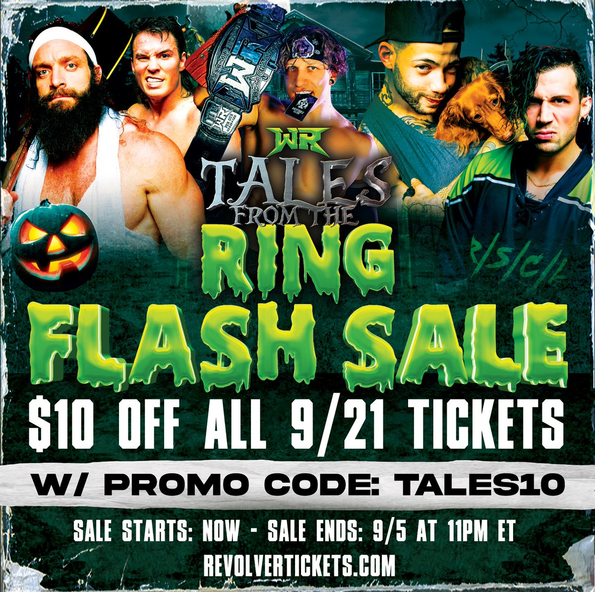 ***FLASH SALE***

$10 OFF - ALL 9/21 #RevolverTALES Tickets!

w/ Promo Code: TALES10

(Sale Starts: NOW - Sale Ends: 9/5 at 11pmET)

🎟️ RevolverTickets.com