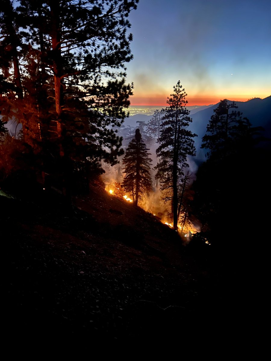 Angeles_NF's tweet image. #TelegraphFire 
Overnight firefighters were able to hold the fire line at 3.1 acres. Today crews will continue to increase &amp;amp; securing the current 60% containment line. 

🛑Icehouse Canyon &amp;amp; Three Ts trails are closed for public &amp;amp; firefighter safety as crews work in the area.