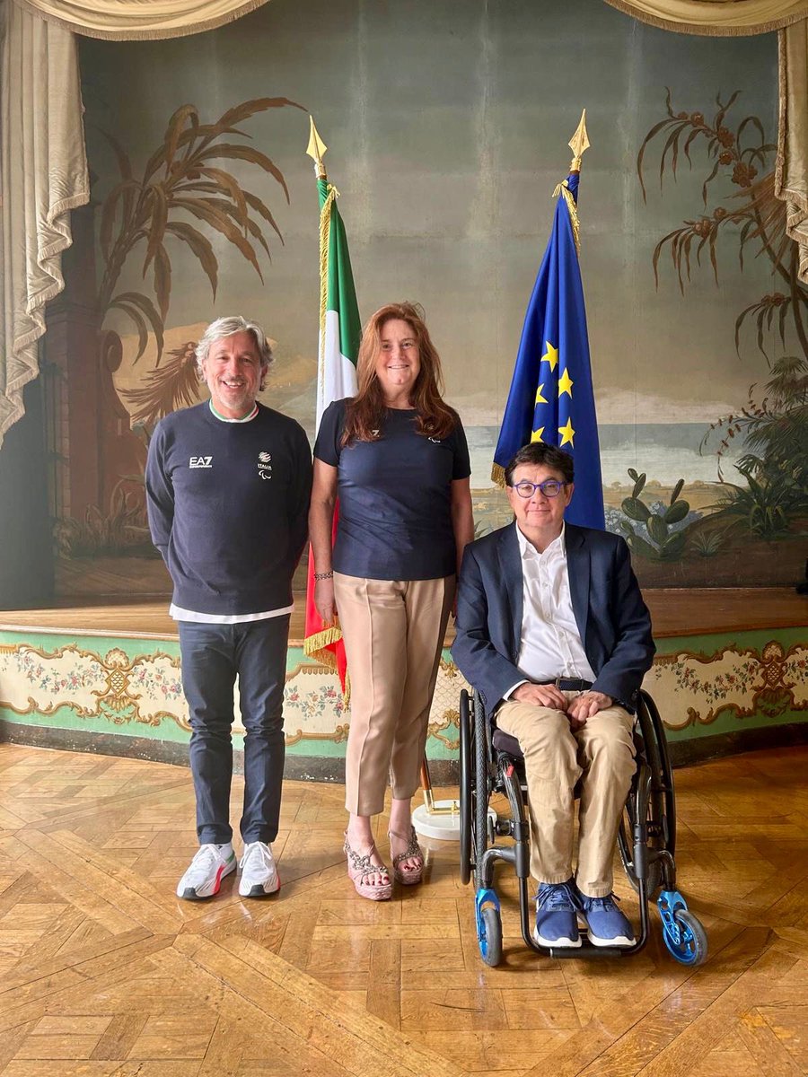 ItalyinFrance's tweet image. 🇮🇹Un grande piacere ospitare in Ambasciata il @CIPnotizie Grazie al Presidente Pancalli, al Segretario Generale Stara, allo staff, alle atlete ed agli atleti per le gioie che state regalando a tutta l'Italia!