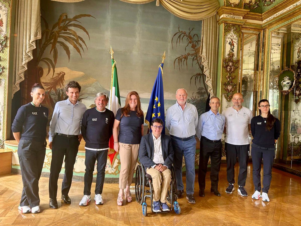 ItalyinFrance's tweet image. 🇮🇹Un grande piacere ospitare in Ambasciata il @CIPnotizie Grazie al Presidente Pancalli, al Segretario Generale Stara, allo staff, alle atlete ed agli atleti per le gioie che state regalando a tutta l'Italia!