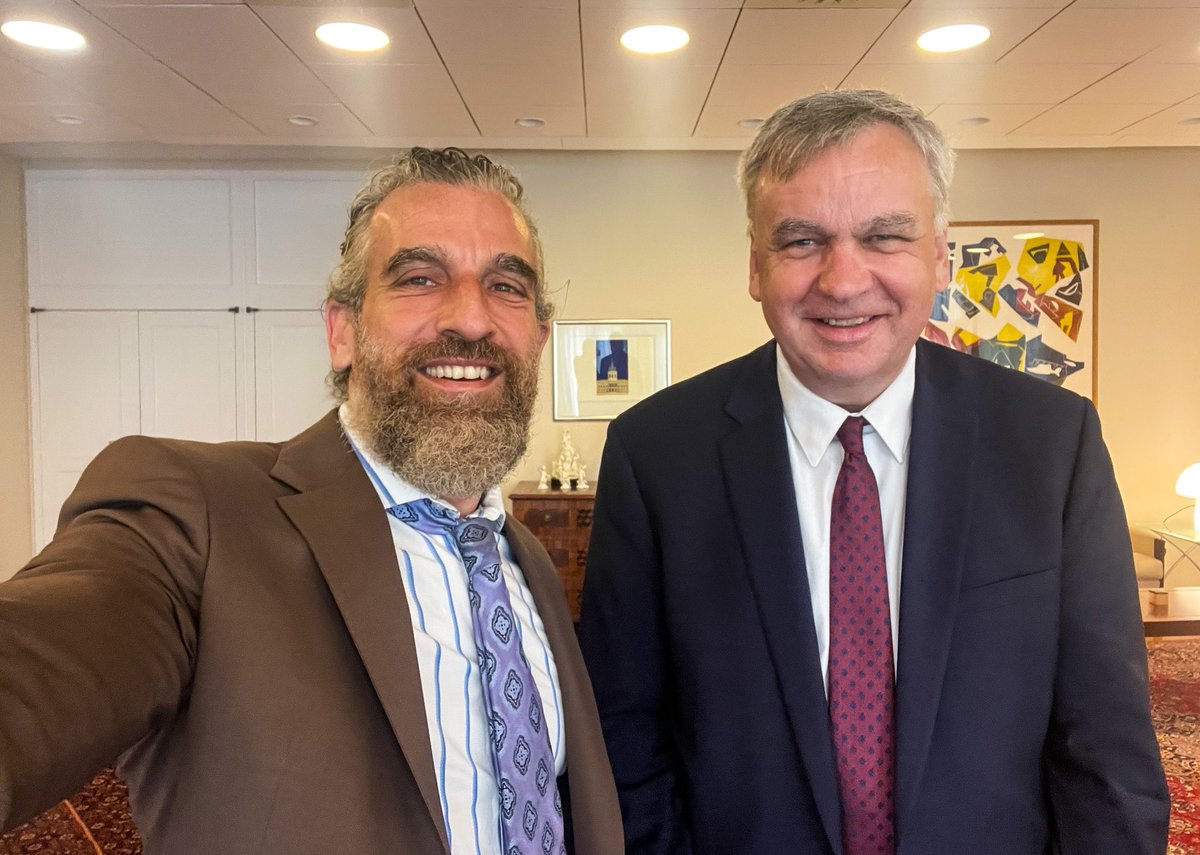Jeremy Hopkins (@jeremyunicef) on Twitter photo Today I met HE Amb Jürgen Schulz <a href="/GermanEmbCairo/">German Embassy Cairo</a> to discuss <a href="/UNICEF_Egypt/">يونيسف مصر</a> support to children including our responses to the crises in Sudan and Gaza. We appreciate <a href="/GermanyDiplo/">GermanForeignOffice</a> global support to UNICEF and look forward to working together here and #ForEveryChild Today I met HE Amb Jürgen Schulz <a href="/GermanEmbCairo/">German Embassy Cairo</a> to discuss <a href="/UNICEF_Egypt/">يونيسف مصر</a> support to children including our responses to the crises in Sudan and Gaza. We appreciate <a href="/GermanyDiplo/">GermanForeignOffice</a> global support to UNICEF and look forward to working together here and #ForEveryChild