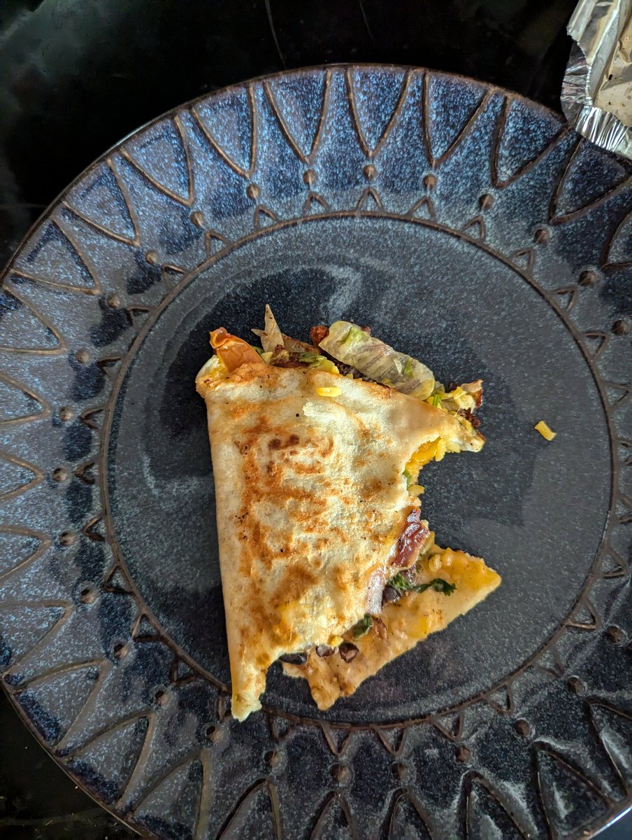 umcpgreg's tweet photo. @solmexicangrill I picked up a quesadilla yesterday that clearly had two large bites taken out of it. I contacted support yesterday and have yet to hear back. https://t.co/LHcGDbaBQx