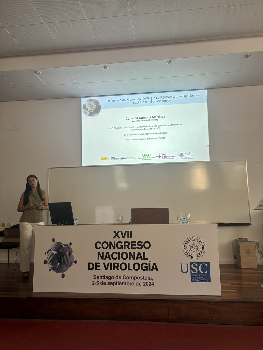 VirusLabQ's tweet image. Congrats to Sergi, Marta and Carolina for the excellent talks given today at #XVIICNV! 🦠