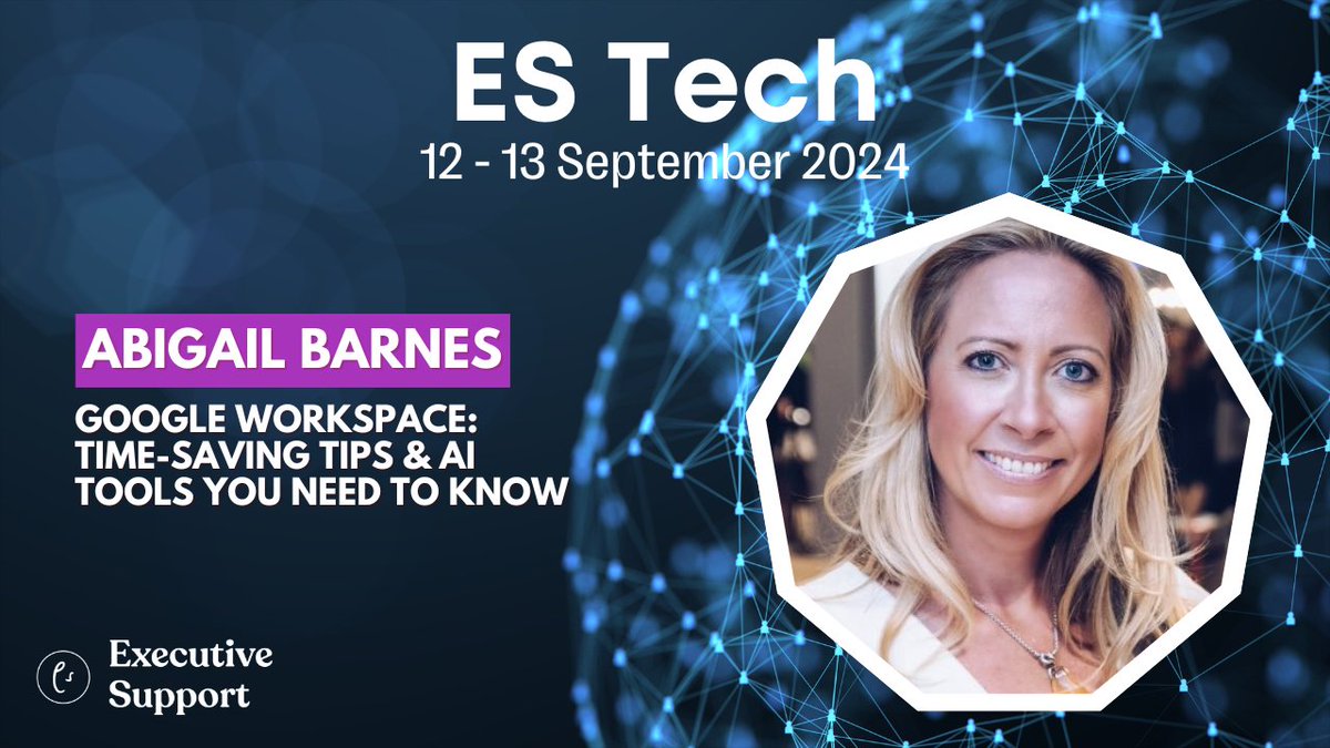 📣 We are excited to welcome back Success by Abigail Barnes <a href="/sbdtraining/">Abigail Barnes || Time Management Expert</a> for ES Tech 2024! 📣

ES Tech contains 24-hours of practical training about new trends in technology and a huge dose of inspiration from the world’s top trainers for administrative professionals.

Abigail