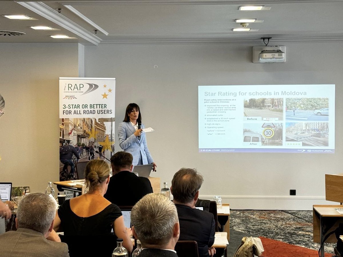 mihailovatani's tweet photo. Happy to present #Moldova @MRSMoldova at the RAP in Europe workshop in Brussels by @iRAPSavingLives
@SR4Schools #roadsafety #Mobility #saferoads #saferoadusers #roadinfrastructure
Thanks for supporting: @EASSTransport @FIAFdn @FIARegionI @fia @GuvernulRMD @RoadSafetyNGOs @EBRD https://t.co/leS8GZjW18