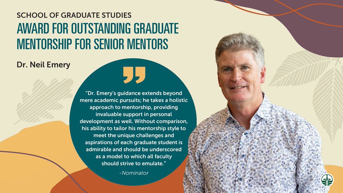 Trent Centre for Teaching & Learning (@trentuteaching) on Twitter photo Congratulations Dr. Neil Emery, recipient of the 2023-2024 School of Graduate Studies Awards for Outstanding Graduate Mentorship for Senior Mentors!🎉 trentu.ca/teaching/award… <a href="/TrentUniversity/">Trent University</a> <a href="/TrentUDurham/">Trent University Durham GTA</a> <a href="/TrentUResearch/">Trent University Research & Innovation</a> <a href="/rjnemery/">Neil Emery</a> <a href="/Trentbiology/">Trent Biology</a> Congratulations Dr. Neil Emery, recipient of the 2023-2024 School of Graduate Studies Awards for Outstanding Graduate Mentorship for Senior Mentors!🎉 trentu.ca/teaching/award… <a href="/TrentUniversity/">Trent University</a> <a href="/TrentUDurham/">Trent University Durham GTA</a> <a href="/TrentUResearch/">Trent University Research & Innovation</a> <a href="/rjnemery/">Neil Emery</a> <a href="/Trentbiology/">Trent Biology</a>