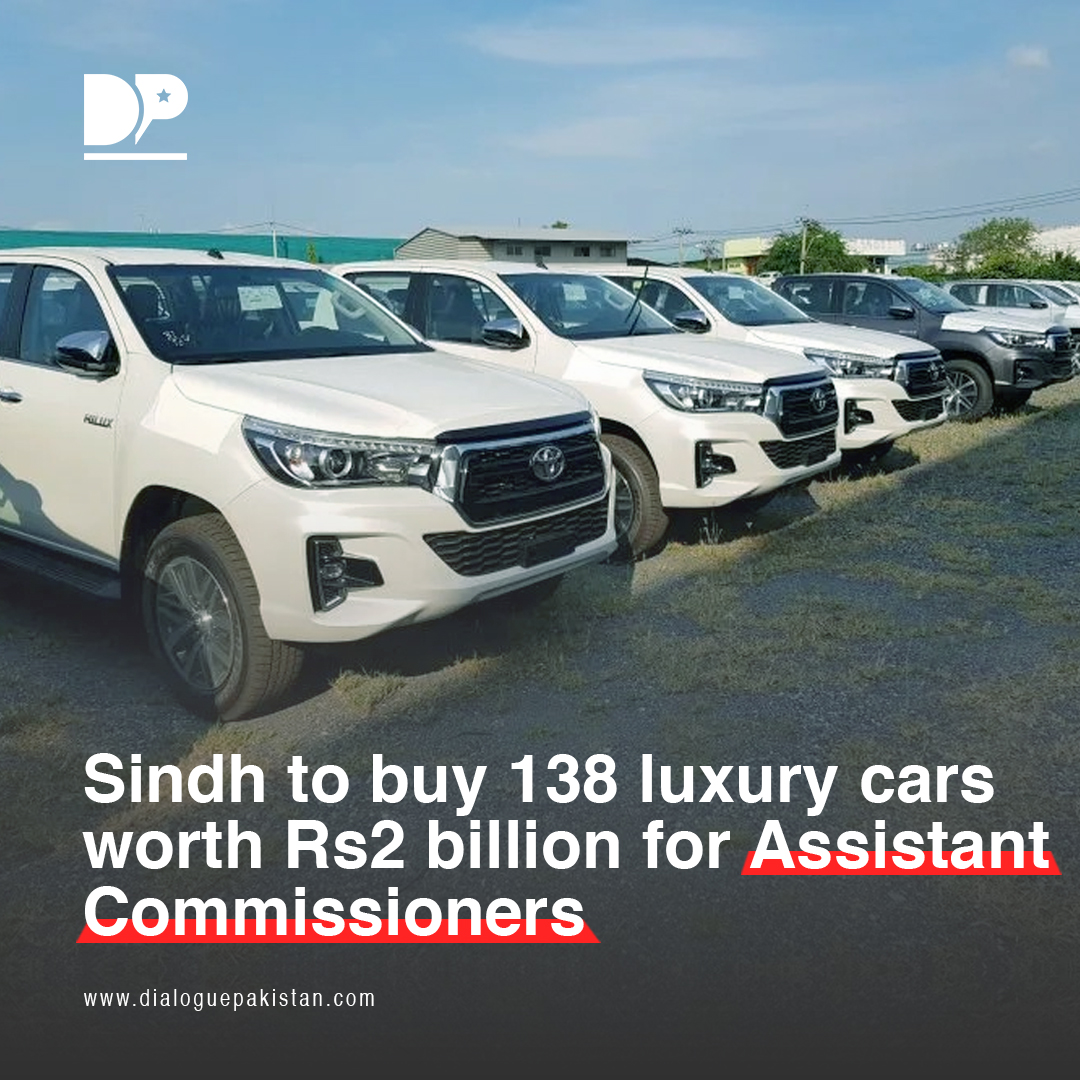DialoguePak's tweet image. The Sindh government has initiated the process of purchasing luxury vehicles for Assistant Commissioners appointed throughout the province, sources said on Wednesday.

dialoguepakistan.com/en/pakistan/si…

#DialoguePakistan #SindhGoverment #Purchasing #LuxuryVehicles #AssistantCommissioners