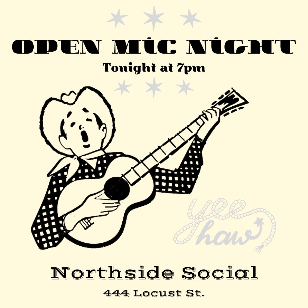 NorthsideLFK's tweet photo. Open Mic Night tonight at 7pm!

See you on the Northside https://t.co/eSFZA1JZTM