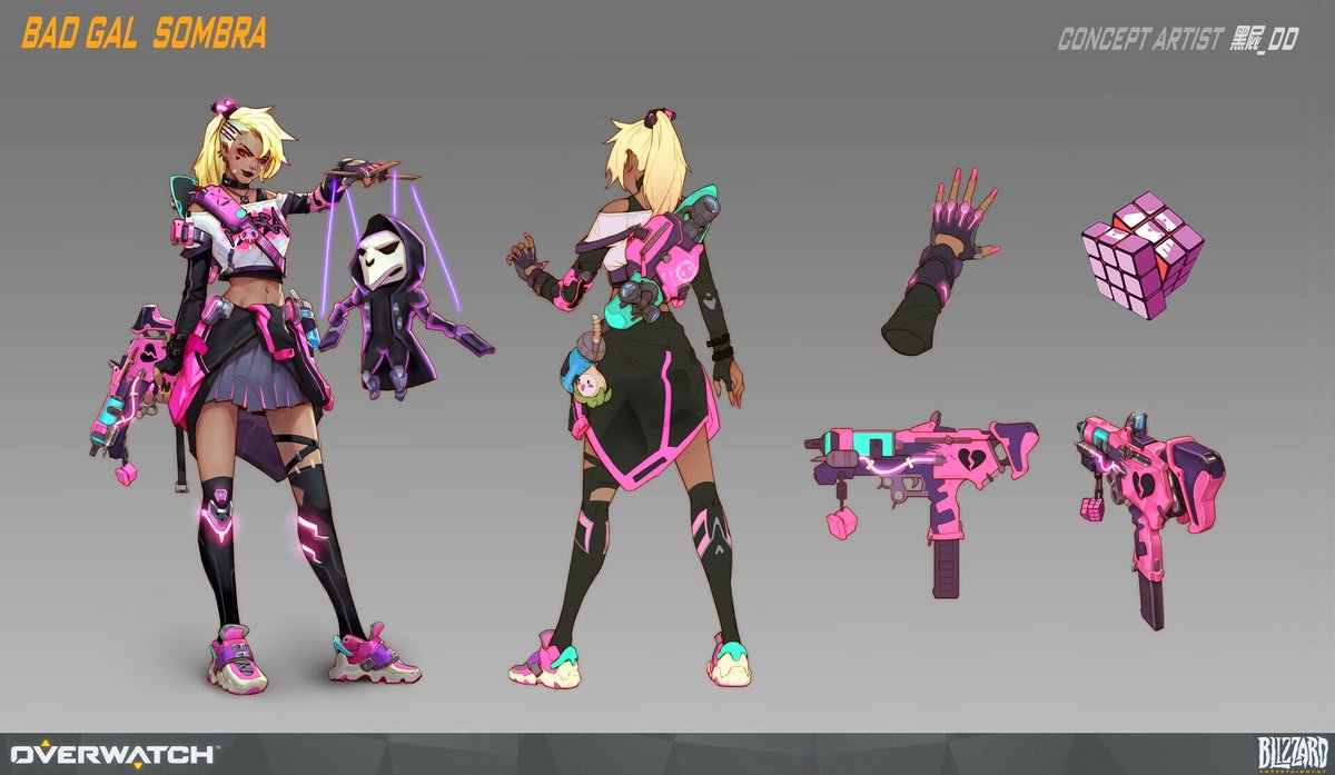 Overwatch Bad Gal Sombra Skin Concept 💔 

🎨Artist: GANG DANDAN
🖌️Artstation.com/artwork/baWPLm #Overwatch2