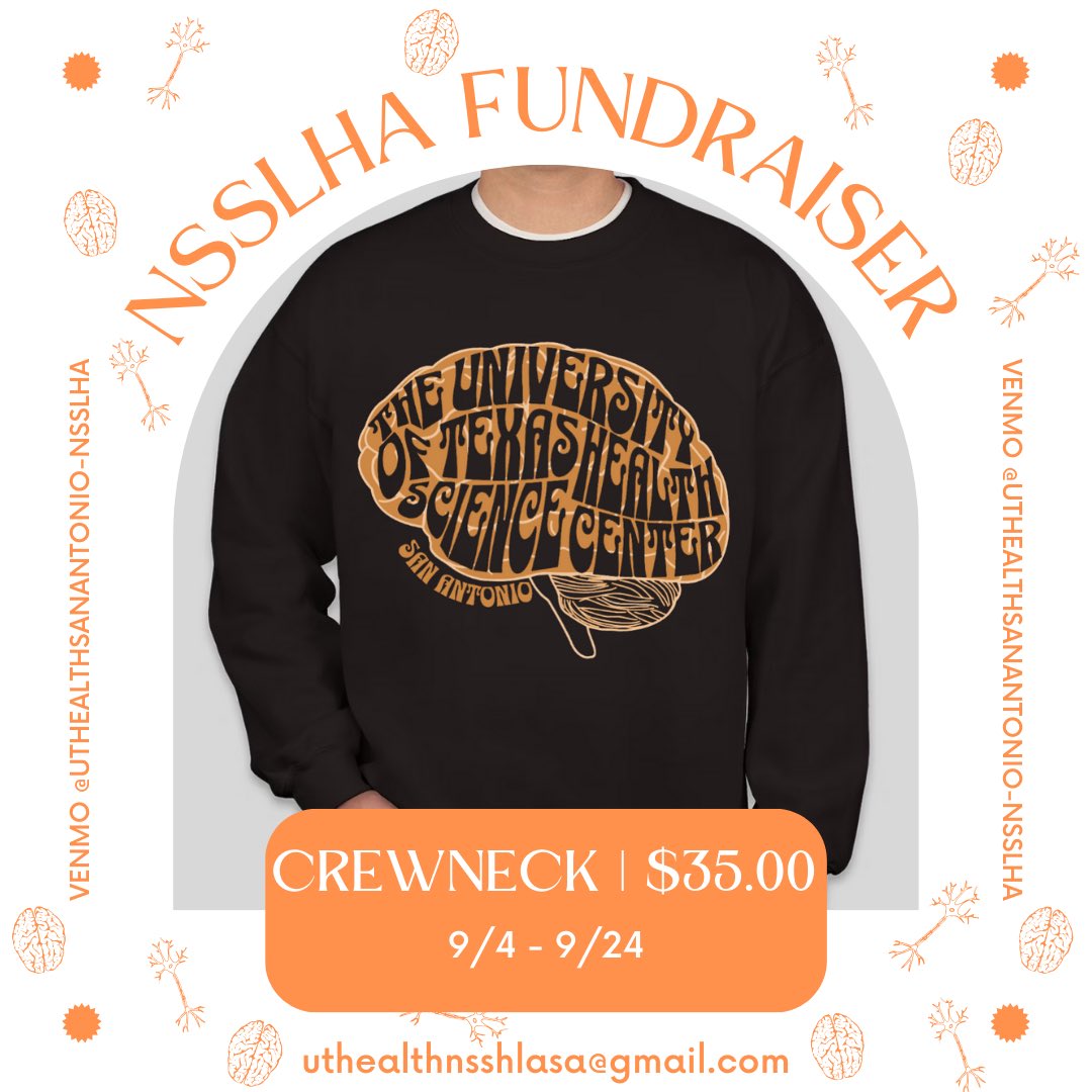 Support the UT Health SA National Student Speech Language Hearing Association chapter this month during their merchandise sale! ✨

Order here: docs.google.com/forms/d/e/1FAI…