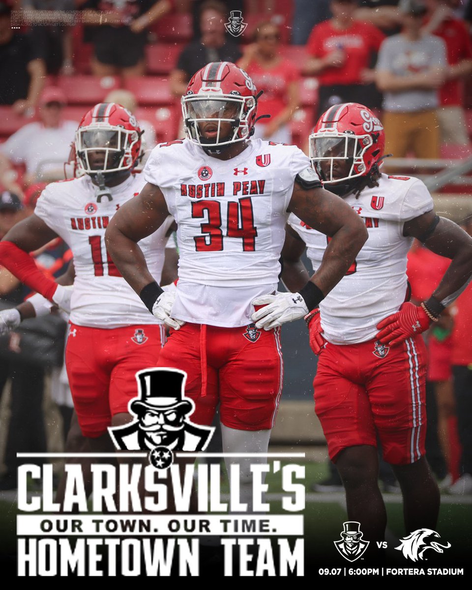 Austin Peay Football (@govsfb) on Twitter photo π’π¨π₯ π§π’πͺπ‘. π’π¨π₯ π§ππ π. π©π
Help us πππππ‘π π§ππ ππ’π₯π§ and celebrate ππππ₯ππ¦π©ππππ'π¦ ππ’π ππ§π’πͺπ‘ π§πππ πππ¬ on Saturday against Southern Illinois!
ποΈ --> tinyurl.com/jxmeepvw
#GovEffect | #LetsGoPeay π’π¨π₯ π§π’πͺπ‘. π’π¨π₯ π§ππ π. π©π
Help us πππππ‘π π§ππ ππ’π₯π§ and celebrate ππππ₯ππ¦π©ππππ'π¦ ππ’π ππ§π’πͺπ‘ π§πππ πππ¬ on Saturday against Southern Illinois!
ποΈ --> tinyurl.com/jxmeepvw
#GovEffect | #LetsGoPeay
