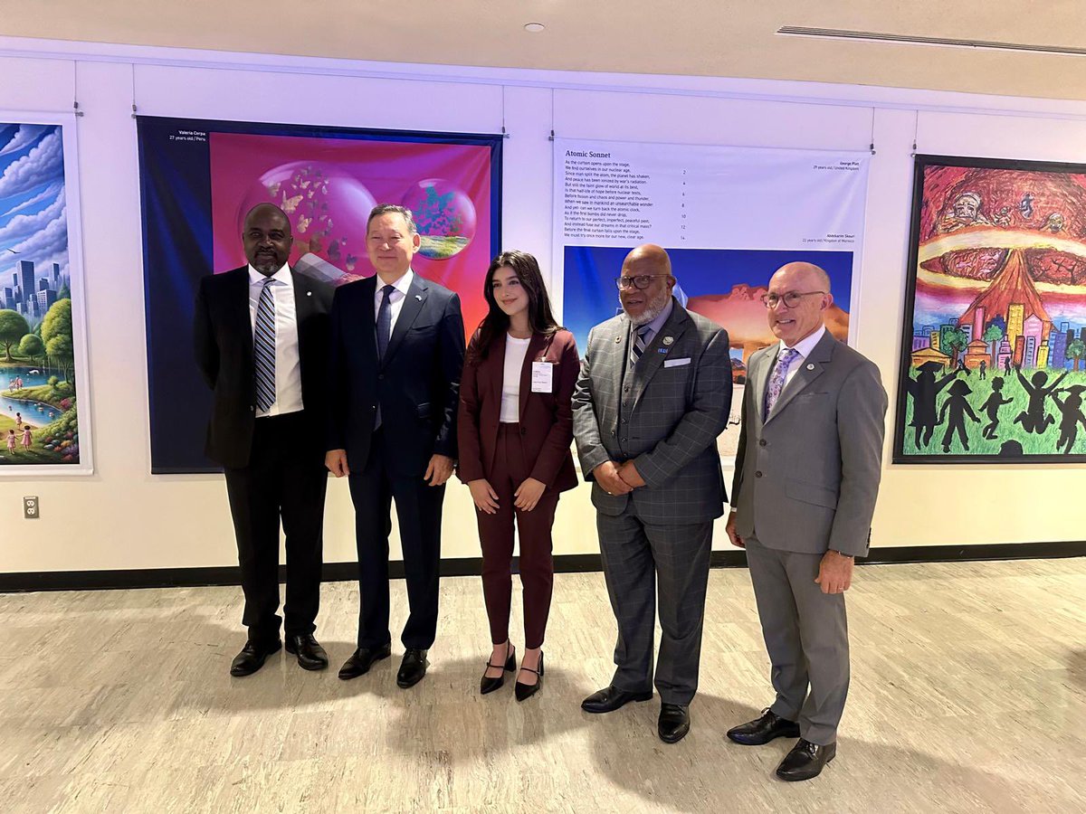 Kairat Umarov (@ambkazun) on Twitter photo Delighted to join #IDANT event! Greatful to CTBTO Youth Group for organizing an amazing art exhibition.
Inspired to hear from <a href="/UN_PGA/">UN GA President</a> Amb. Dennis Francis, <a href="/CTBTO/">CTBTO</a> ES <a href="/_RobFloyd/">_RobFloyd</a> and <a href="/AdedejiEbo/">Adedeji Ebo</a> Deputy HighRep <a href="/UN_Disarmament/">ODA</a>. Together we explored a future free of nuclear testing! Delighted to join #IDANT event! Greatful to CTBTO Youth Group for organizing an amazing art exhibition.
Inspired to hear from <a href="/UN_PGA/">UN GA President</a> Amb. Dennis Francis, <a href="/CTBTO/">CTBTO</a> ES <a href="/_RobFloyd/">_RobFloyd</a> and <a href="/AdedejiEbo/">Adedeji Ebo</a> Deputy HighRep <a href="/UN_Disarmament/">ODA</a>. Together we explored a future free of nuclear testing!