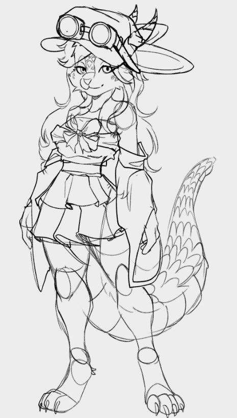 So i erased it and made a new one, I think it looked much better🥺✨
.
.
#oc #characterdesign #furryartist