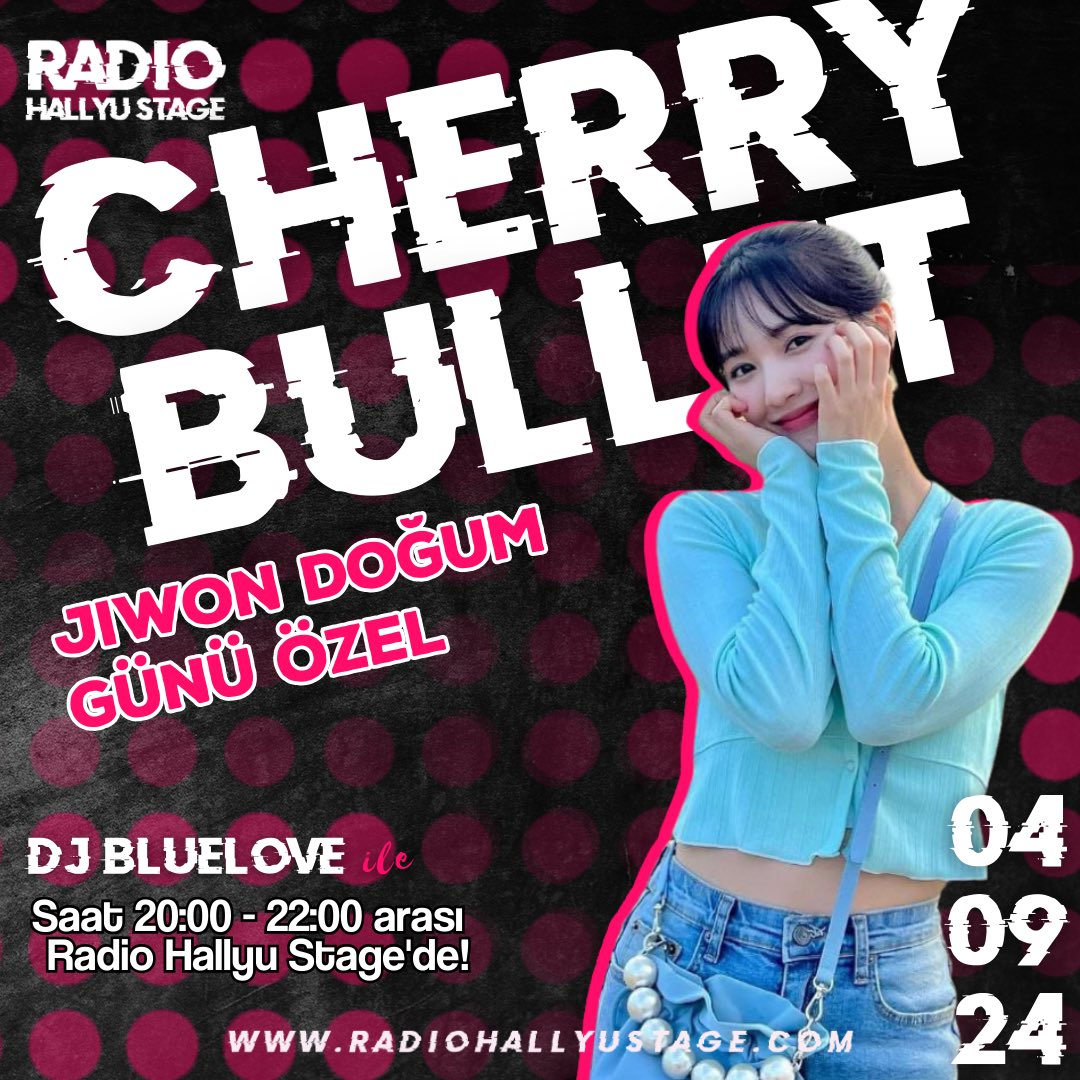 🎙| CHERRY BULLET ÖZEL YAYIN

Bugün günlerden Jiwon 😍🥳🎉 Harika bir yayına hazır mıyız millet? Saat 20:00'de sohbet panelinde buluşalım~ Mükemmel şarkılarla dolu bu yayını kaçırmayın 🤩🤩
radiohallyustage.com 

#HAPPYJIWONDAY #CherryBullet
