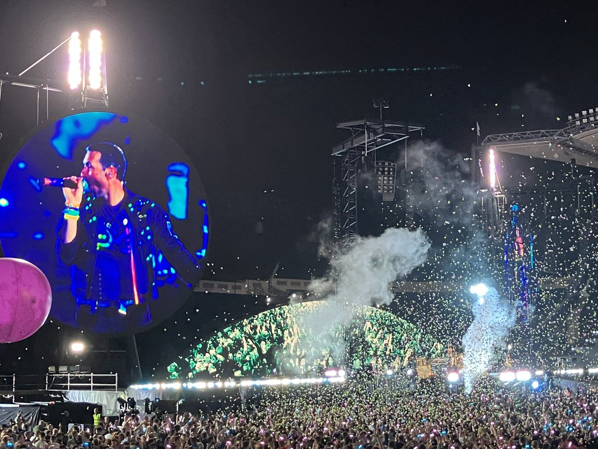 A few pics from Coldplay’s penultimate show of the European tour in Dublin.