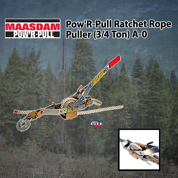 Save BIG on our most popular device to pull #trees and #logs, the #Maasdam Pow'R Pull Ratchet #Rope #Puller. This simple ratchet device will pull up to 1,500 lbs using 1/2" rope. Rope sold separately.
.
Order here 👉 bit.ly/MaasdamRatchet…