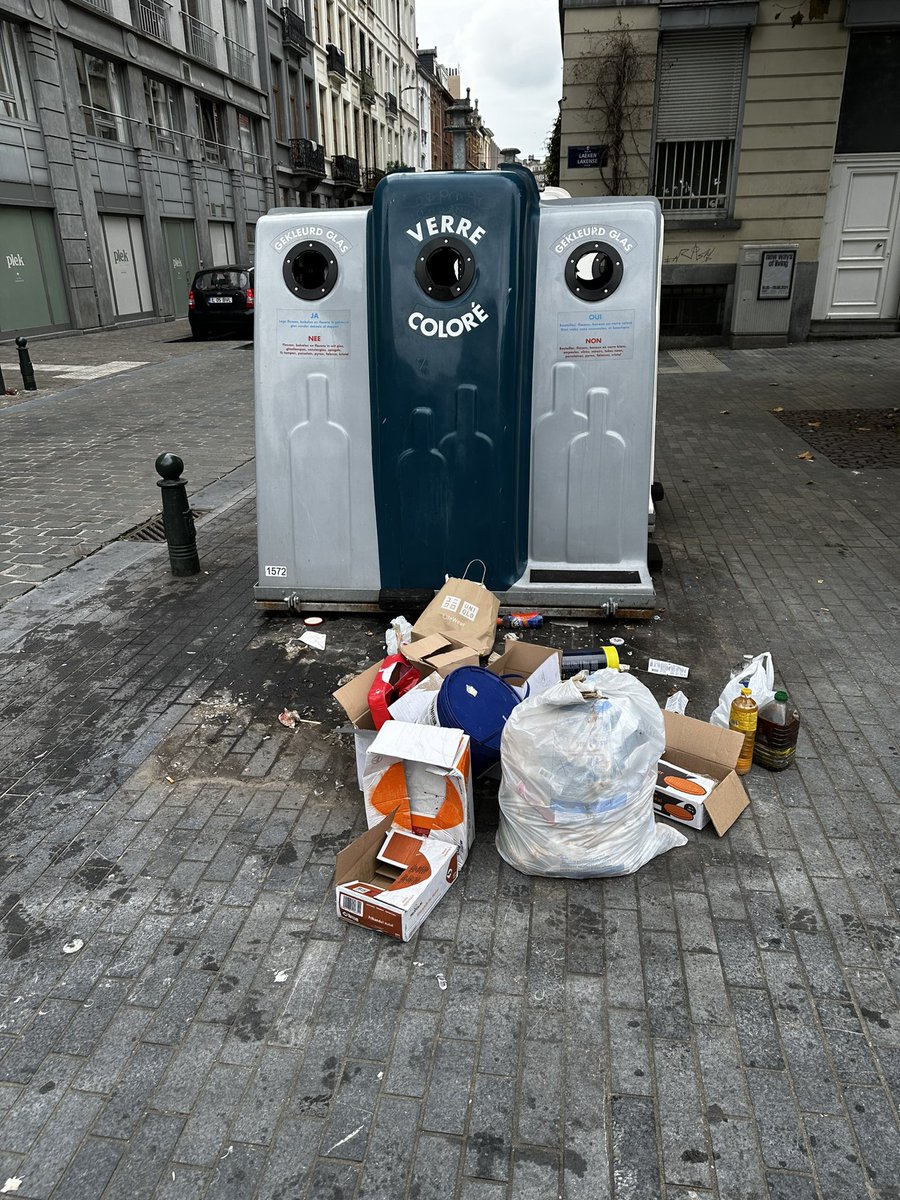 Net Brussel organiseert het Clean Festival, een “feestelijke familiedag gewijd aan openbare netheid in Brussel” 🙄
(Om deze drie foto’s te nemen, heb ik één minuut moeten wandelen).
