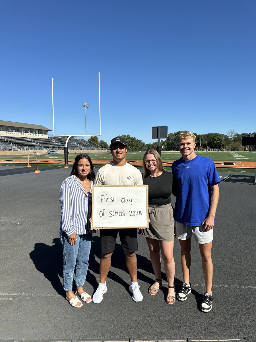 WBurgSportsMed's tweet photo. Happy first day of school Knights! https://t.co/jpe825hIbr