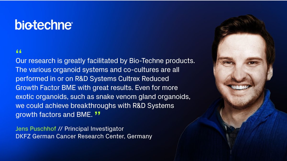 Tocris Bioscience (@tocris) on Twitter photo Bio-Techne’s stem cells and organoid solutions support <a href="/JensPuschhof/">Jens Puschhof</a>'s research at DKFZ German Cancer Research Center. Is your research next? Learn more about our Stem Cells and Organoid solutions (bit.ly/3Z6ud5S)!
#stemcell #organoid #cultrex #tissueengineer #regenmed Bio-Techne’s stem cells and organoid solutions support <a href="/JensPuschhof/">Jens Puschhof</a>'s research at DKFZ German Cancer Research Center. Is your research next? Learn more about our Stem Cells and Organoid solutions (bit.ly/3Z6ud5S)!
#stemcell #organoid #cultrex #tissueengineer #regenmed
