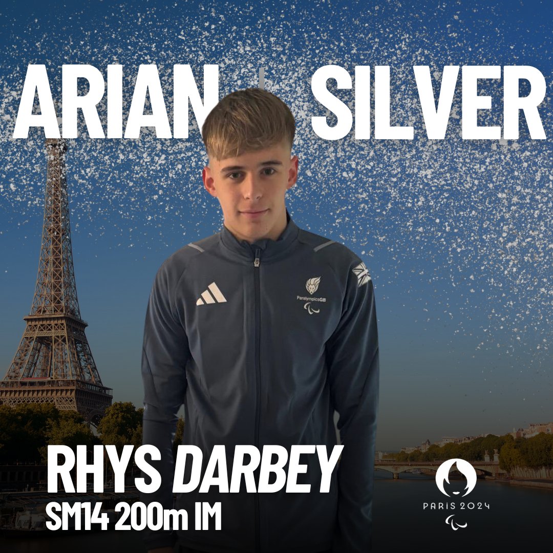 POWERING HOME FOR SILVER!🥈

Rhys came down the final length like a torpedo to clinch a stunning Personal Best and silver medal at his debut Paralympic Games! ⚡

What a swim from the 17-year-old! Llongyfarchiadau Rhys! #Paralympics2024