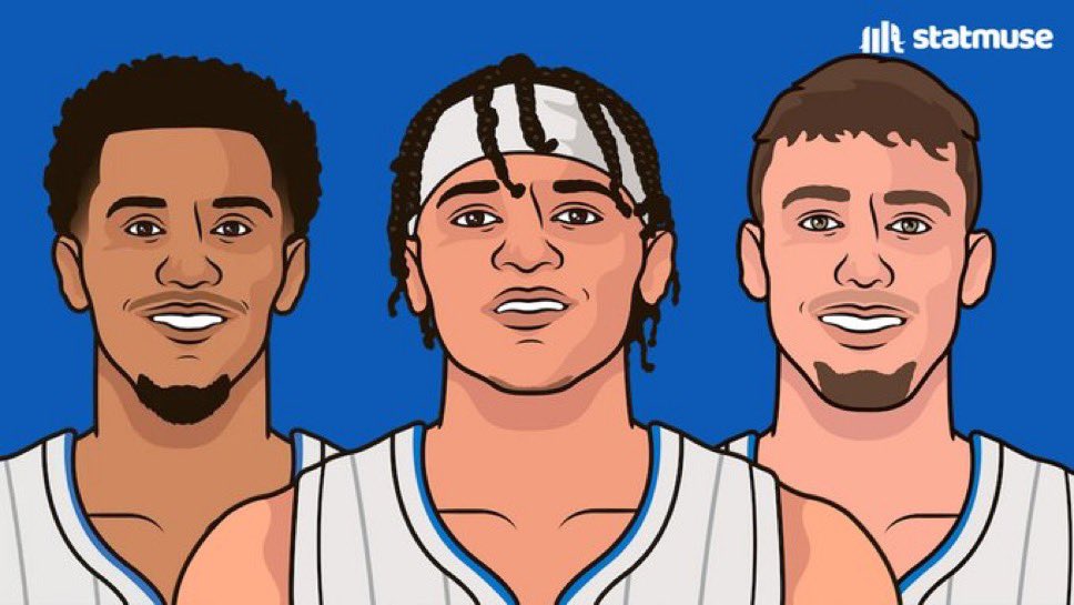 Game Six Stats:

Paolo - 27 points
Franz - 26 points
Jalen - 22 points

They became the third trio, all aged 22 or younger, in NBA playoff history to each score 20+ points in the same game.

#MakeItMagic