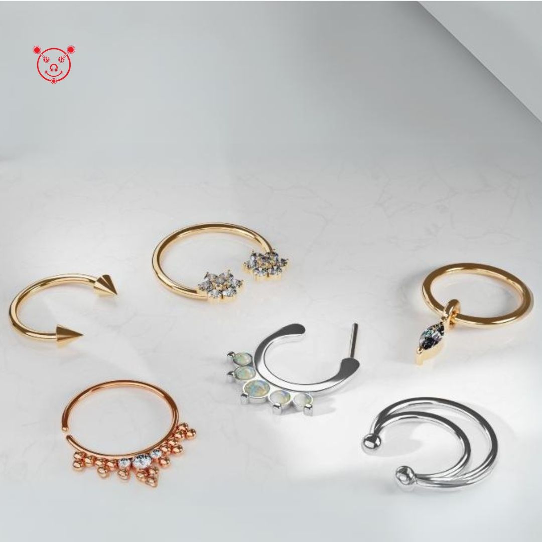 piercebody's tweet photo. Our latest septum jewellery collection is now live and ready. With vibrant stones and edgy designs, it is perfect for daily style dose.  
👇 😍 🔗 
https://t.co/e7PFYgI2pJ

#septum #piercing #hoops #rings #jewelry #trends #piercingjewelry #bodyjewelry https://t.co/r7bVDqSs08