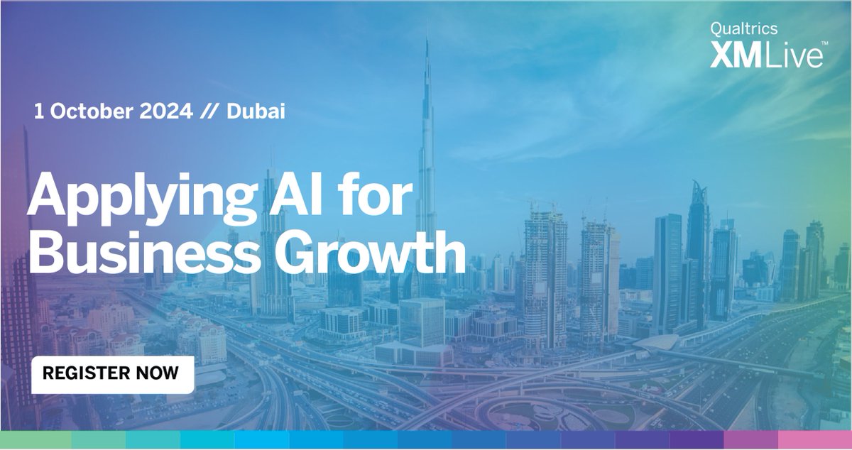 Join us on the 1st of October to hear from HR and CX experts and leading brands in the Middle East about how to prepare your business for the continuing AI revolution - Register now to save your spot!  bit.ly/3AZW8Kp