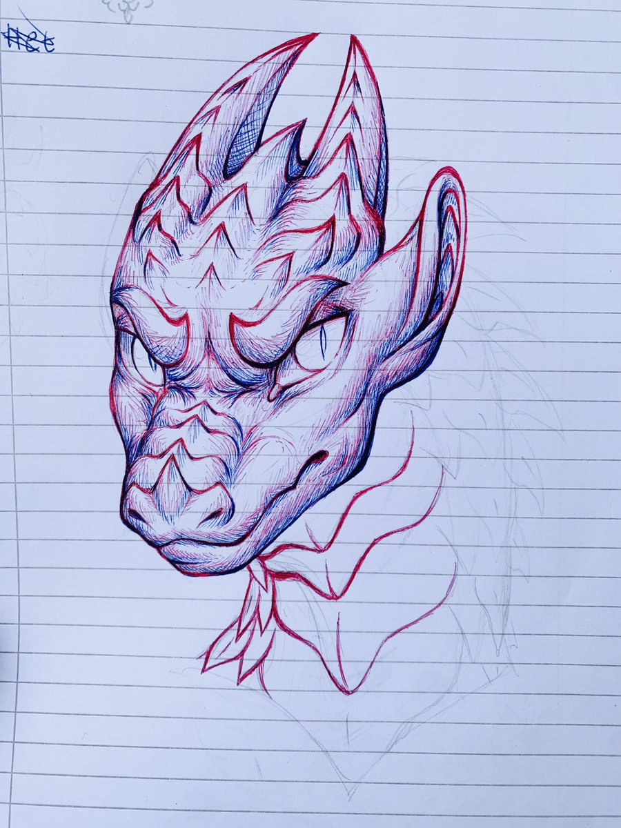 WIP
trying to de-stress and get back to drawing so I’ve been adding little bits to this in my classes. Attempting a new shading technique, so far I think it’s looking good :&gt;