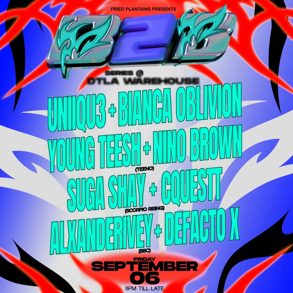 LOS ANGELES FRIDAY ✈️

BIG B2B ENERGY WITH THE GURLZ 
<a href="/cquestt1/">cquestt</a> <a href="/djsugashay/">Suga Slay</a> <a href="/biancaoblivion/">Bianca Oblivion</a> &amp;MORE 

TIXS ra.co/events/1989445