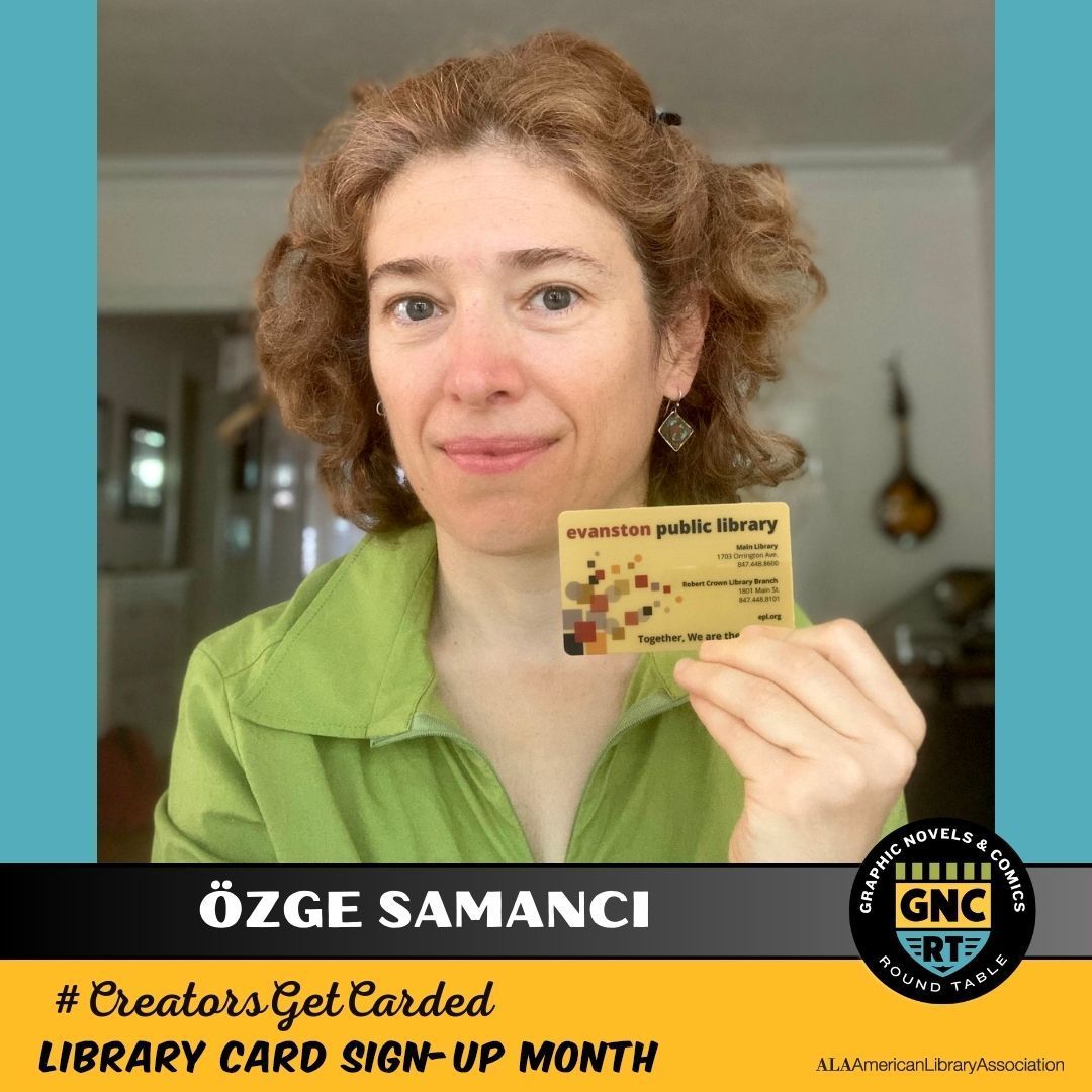 libcomix's tweet image. Dive into a mystery with @ozge_samanci! Check out EVIL EYES SEA at your local library. All you need to do is get carded! #HowILibrary #LibraryCardSignUpMonth #CreatorsGetCarded