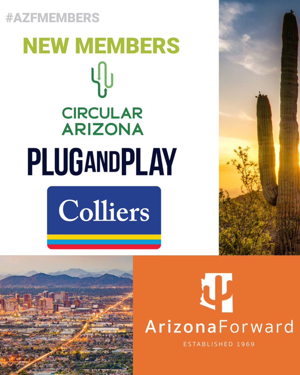 Join us in giving a warm welcome to Arizona Forward's newest members! 🎉🌵 We're excited to have them on board as we work towards a sustainable future for our beautiful state. #ArizonaForward #Sustainability #NewMembers #AZFmember
