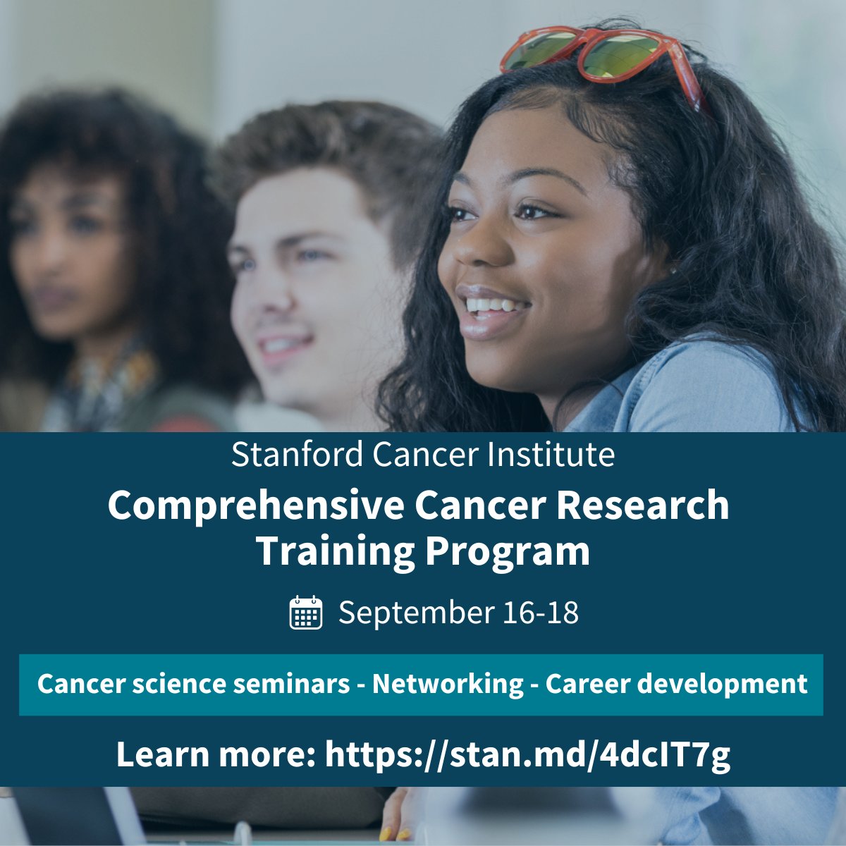 Join our annual Comprehensive Cancer Research Training Program from 9/16 - 9/18! This unique event offers an introduction to cutting-edge #CancerResearch. Open to learners at all levels. Register now! stan.md/4eaY4hz #stanfordCancer