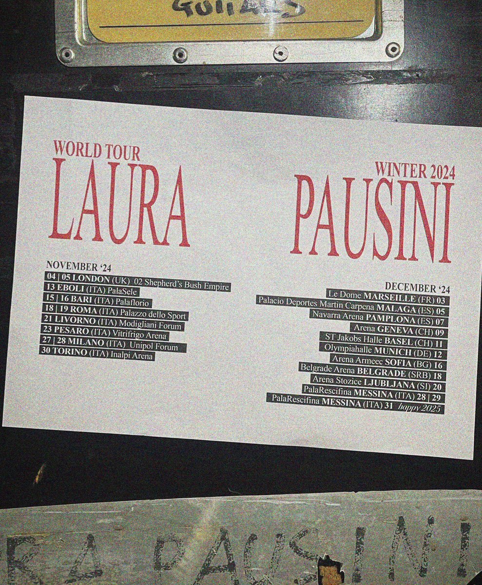 LauraPausini's tweet image. Tra due mesi esatti da Londra ricomincia questo nostro lunghissimo tour iniziato a New York il 27 febbraio 2023 e che finirà definitivamente il 31 dicembre per festeggiare insieme il capodanno! 
Più gli anni passano e più so che il palco è casa mia e voi siete la luce che la…