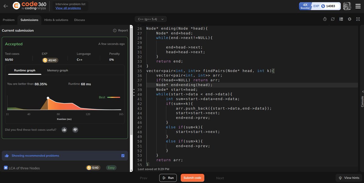 SujalBarnw91595's tweet image. Find pairs with given sum in doubly linked list

#Easy 
#CodeNewbies 
#DoubleLinkedlist 
#Codedaily