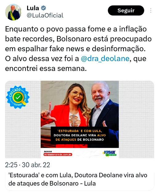 BrazilenDireita's tweet image. &quot;ESTOURADA com #Lula&quot;
&quot;Eu gosto de bandido, eu gosto de advogar pra bandido!&quot; 
#Deolane

Não é essa mulher que apareceu nos jornais hoje?  
Não é ela que está nas páginas policiais?

O #papai passou 580 dias #PRESO na #CADEIA! 
Agora é a vez de quem???