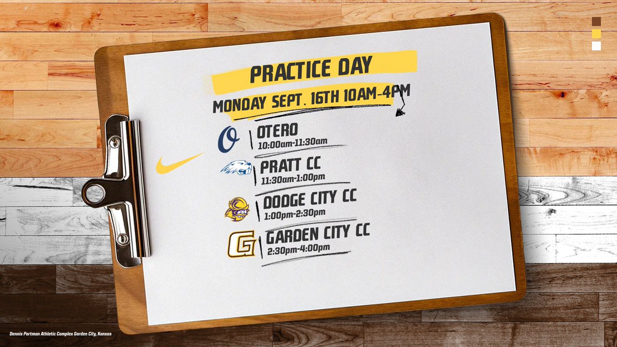 🚨4 Year Coaches🚨
📍Dennis Perryman Athletic Complex
                 Garden City, Kansas 
🕙 10:00am 
 🗓️ Monday Sept. 16th