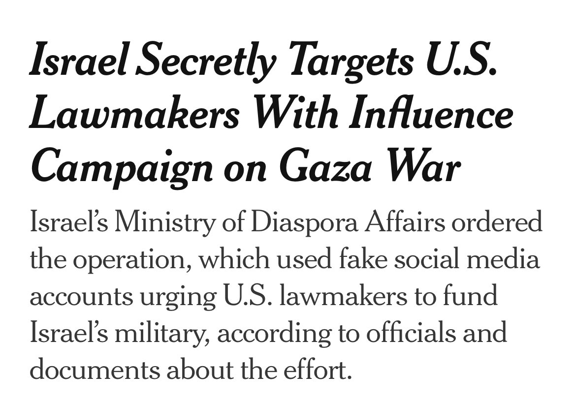 AIPAC just spent $20 million to oust two progressive lawmakers and Israel was caught running a $2 million influence campaign but you’ll never hear Russiagate stenographers utter a peep of protest.