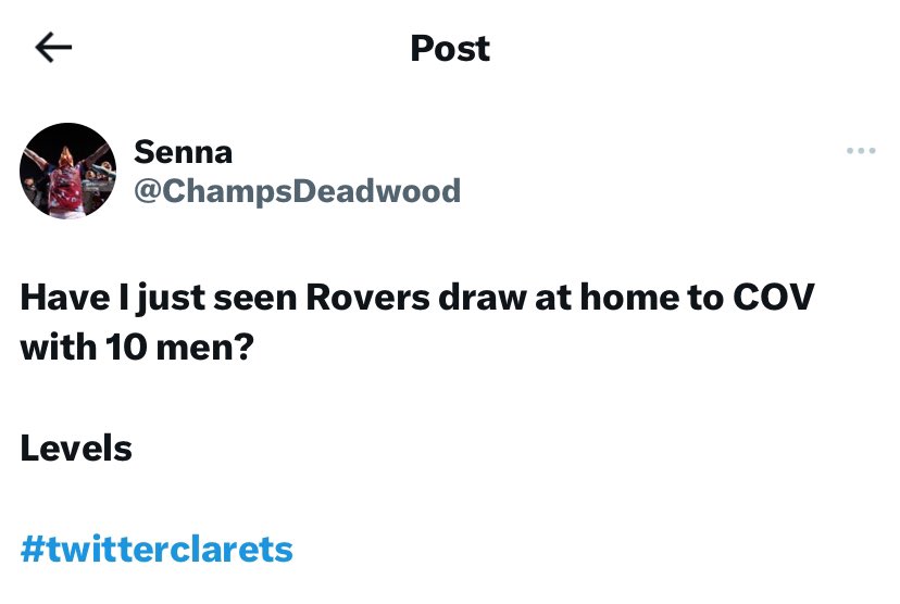 You just couldn’t write it 

#Rovers