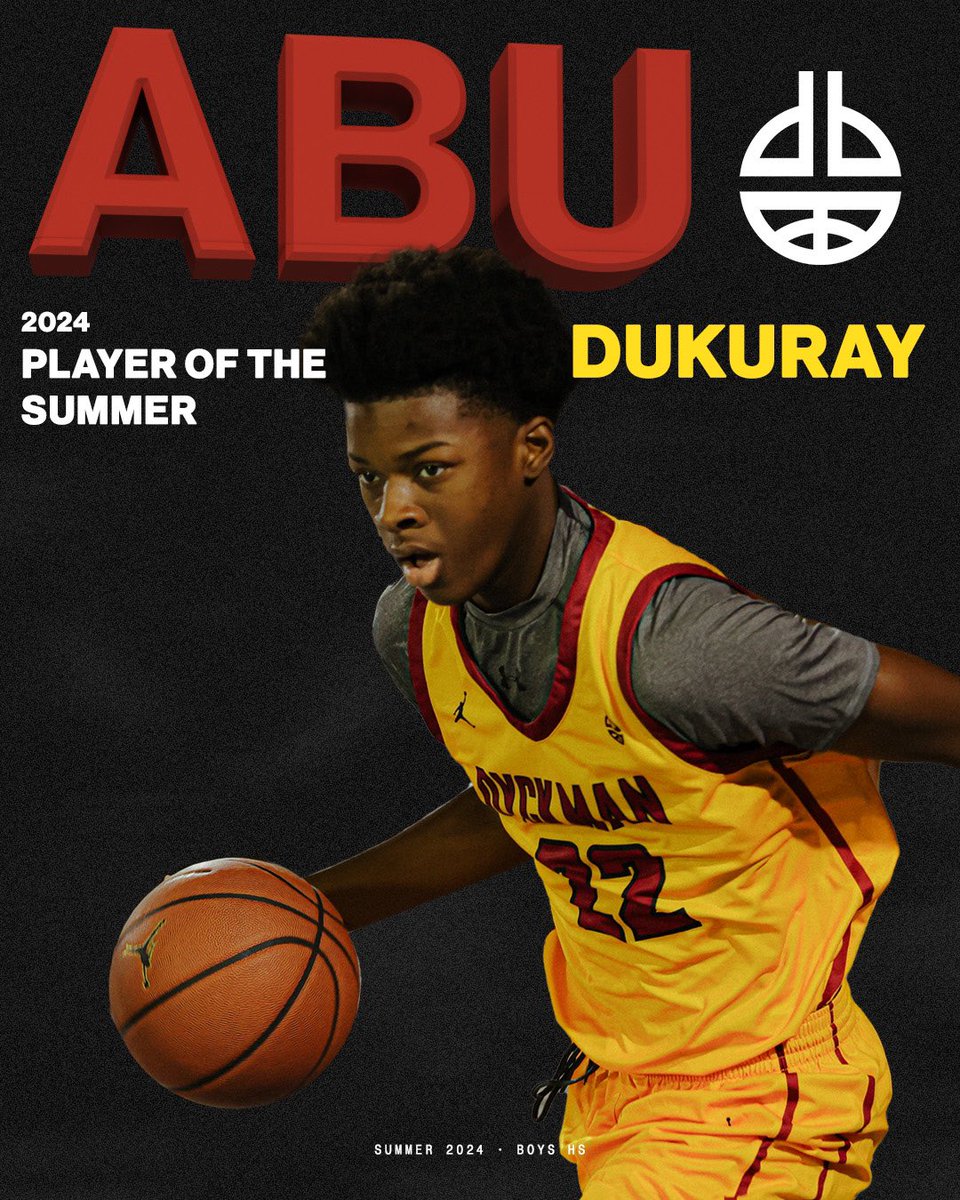 Tell em now you do, Abu! Your 2024 Dyckman Basketball Boys HS Player of the Summer: Abu Dukuray! 🏆
